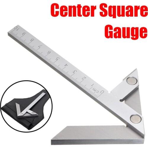 High Accuracy Centering Angle Gauge Ruler Marking Center Protractor Goniometer Measuring Tool 100x70mm