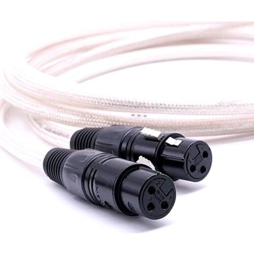 High Quality AUDIOCRAST Signature OCC Silver-Plated RCA Male To XLR Male Female Plug Audio Cable