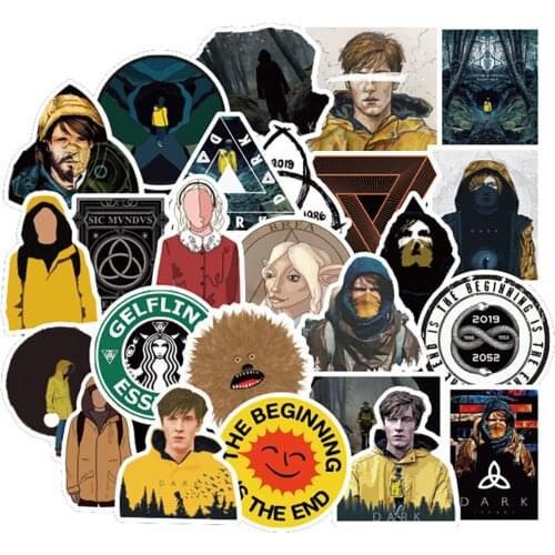 50PCS TV Show Dark Seasond Waterproof Stickers otorcycle Travel Luggage Guitar Skateboard Classic Toy Kid Gift Sticker Decals