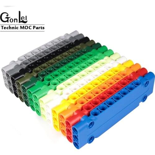 10Pcs/Lot High-Tech Parts Flat Panel 1x3x11 Mechanical Bricks MOC Building Blocks Car Truck Train Toy Compatible with 15458