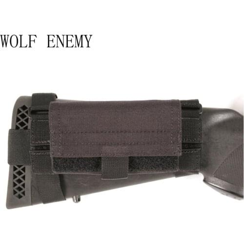 3 Color Tactical Ambidextrous 5 Round Buttstock Shotgun Shell Pouch With Ammo Carrier