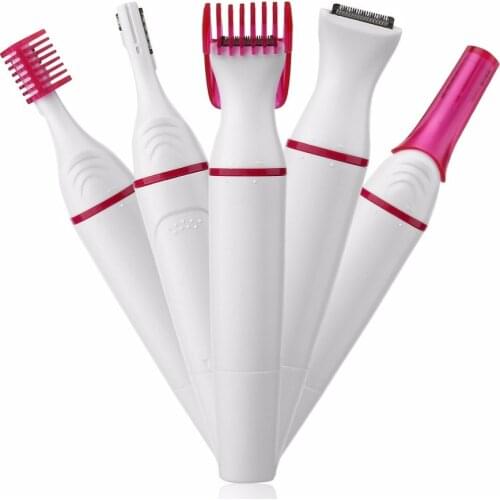 5 In 1 Women Hair Removal laser Women Shaver Female Shaving Machine Electric Trimmer Razor Bikini Trimmer for Eyebrow Face