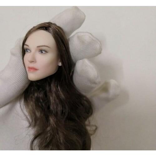 1/6 Female Head Sculpt Accessory Ellen Page girl Head Carving Model For 12" Pale Action Figure Body Accessories