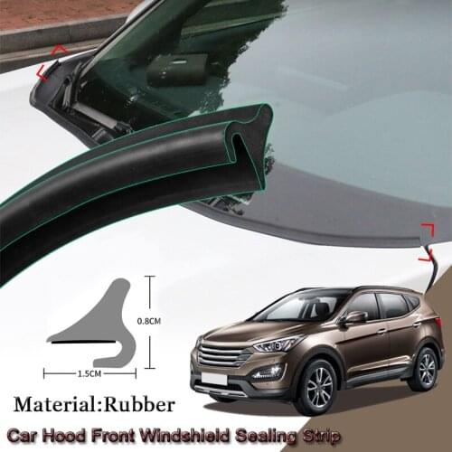 Car Seal Strip Windshied Spoiler Filler Protect Edge Weatherstrip Strips Sticker Auto Accessories For Hyundai Santa Fe 2013-2020