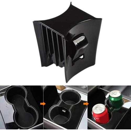 Car Cup Holder Slot Clip Limiter for Tesla Model 3 16-21 Model Y 20-21 Water Cup Car Bottle Holder Clamp Interior Holder Limiter
