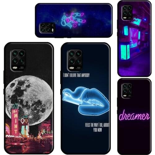 Neon Light Aesthetic Art Case For Xiaomi Mi 11 Lite 10 9 9T 10T Pro A3 11 Ultra POCO M3 X3 Pro F2 F3 Phone Fundas