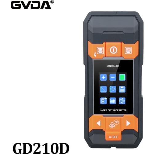 Digital Laser Distance Meter Stud Finder AC Wire Tracker Wall Scanner Wood Moisture Meter Laser Rangefinder Tape Metal Detector