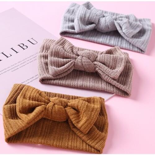 Winter Baby Headband Woolen Girls Wide Headwrap Candy Color Children Ear Warmer Hairbands Newborn Turban Soft Headbands