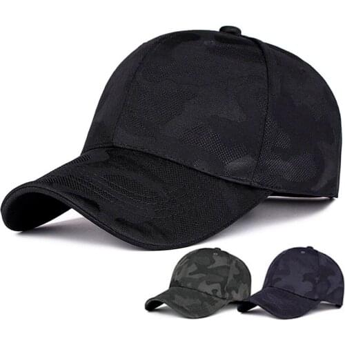 Unisex Camouflage Baseball Cap Sun Protection Snapback Hat Hip-hop Adjustable Caps Breathable Hats Casquette De Baseball #P2