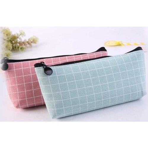 Coin Purses Women Small Wallet Change Purse Femme Girl Zipper Pocket Bag Key Card Coin Holder Pouch Plaid Canvas