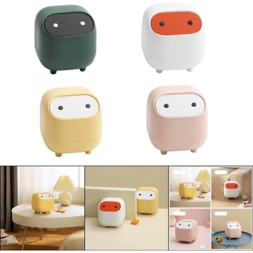 Mini Trash Can Small Waste Garbage Basket Bin Desk Organizer Garbage Bin for Home Bedroom