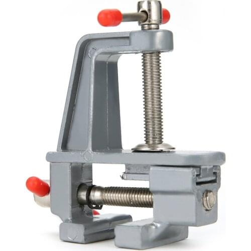 Mini Aluminum Bench Vise Woodworking Table Clamp Crimping Hand Tool Table Vise Mini Locksmith Clip Small Jewelers DIY Parts