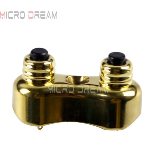 Motorbike Solid Brass Switches Toggle Block 7/8" & 1" Handlebar Mini Switch Push Button for Harley Cafe Racer Bobber Cruisers