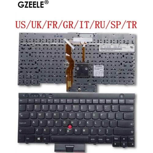 US/UK/FR/GR/IT/RU/SP/TR New Keyboard for Lenovo ThinkPad L530 T430 T430S X230 W530 T530 T530I T430I 04X1263 04W3048 04W3123