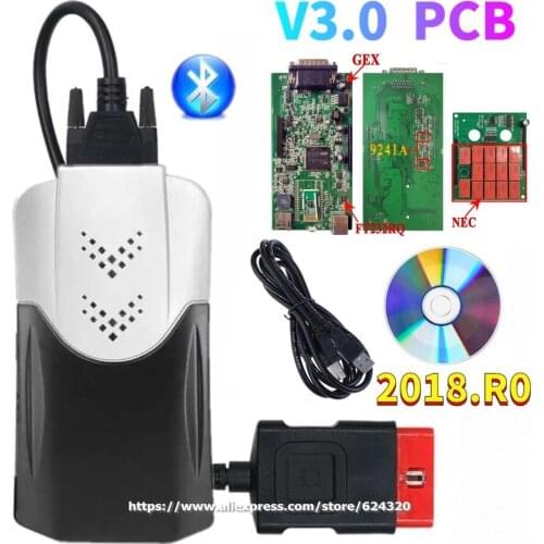 Quality A NEW VCI vd ds150e cdp Tcs Bluetooth 2018.R0 2017.r3 for delphis cars trucks best V3.0 pcb OBD2 SCANNER diagnosis tools