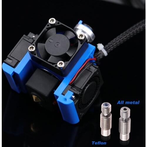 All Metal V6 J-head Hotend Bowden Extruder Kit V6 Volcano Hotend For E3d V6 volcano Hotend Cooling Fan Bracket Block 3D Printers