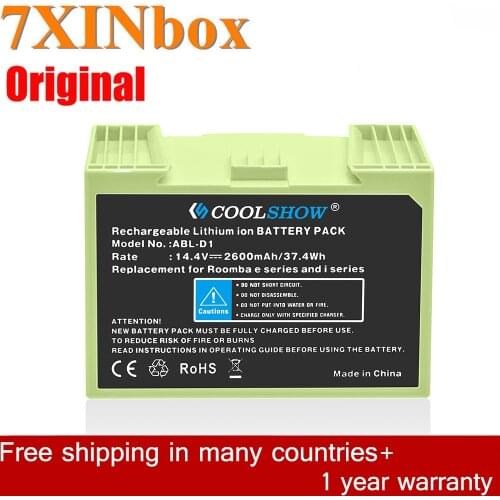 7XINbox 14.4V 2600mAh Sweeper Vacuum Cleaner Battery ABL-D1 is suitable for iRobot Roomba i7 i8550 e5 e6 Sweeper Vacuum Cleaner