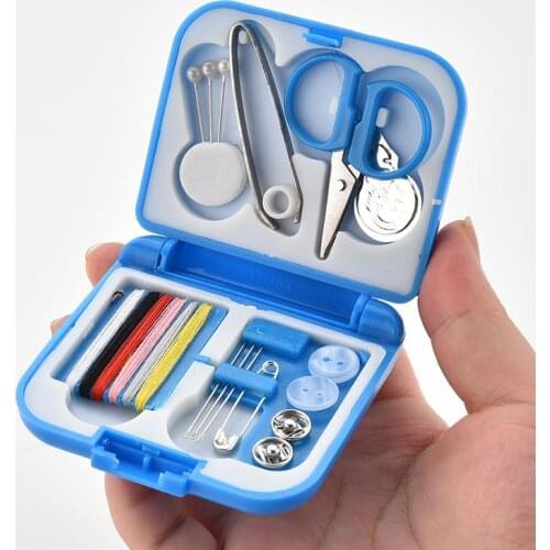 Sewing storage, sewing kit, Portable DIY tools with Needle Threads Scissor Thimble Buttons Pins for Travel and Home