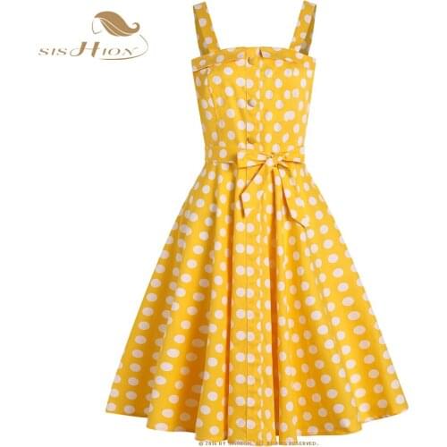 Желтые летние платья Sishion China At AliExpress