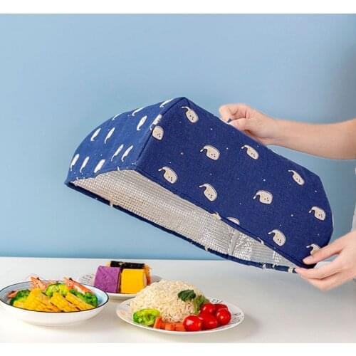 Foldable Dish Cover Kitchen Storage Organizer Kitchen Accessories Insulated Meal Cover Dust-Proof Food Covers Home Decoration