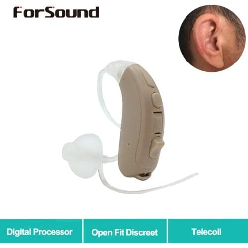 Small Discreet Digital Open fit BTE Hearing Aid 13 Battery Telecoil with Siemens Hearing Aid Quality