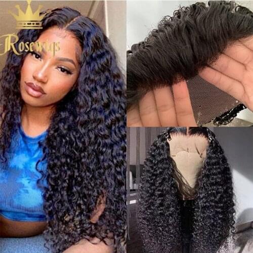 13*4 Lace Front Kinky Cruly Bob Human Wigs with Baby Hair 150% Virgin Brazilian Closure Wig For Women