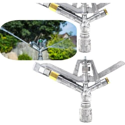 2pcs/pack 1"(DN25) Zinc Alloy Rotary Rocker Arm Metal Nozzle Watering Sprinkler Garden Lawn Sprayer