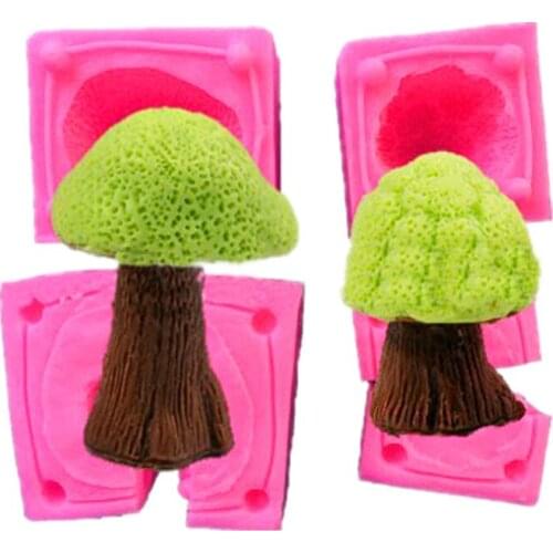 3D tree shape Fondant cake mold chocolate mold Mousse cake decorating mold DIY decoration clay craft tools