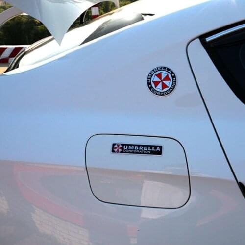 3D aluminum alloy biohazard umbrella car sticker FOR Land Rover Range Rover/Evoque/Freelander/Discovery Volvo S40 S60 S80 XC60