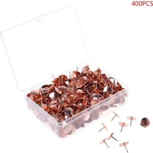 400pcs Metal Thumbtack Drawing Pins Pushpin Cork Board Photo Wall Map Markers