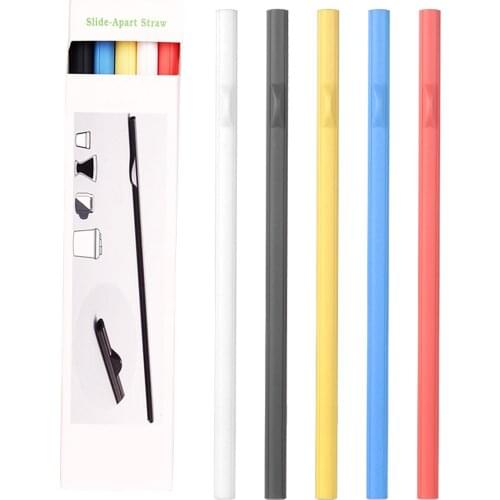 5pcs Reusable Detachable Drinking Straws Easy Cleaning Straight Straw for Wedding Birthday Party Bar Drink Accessories