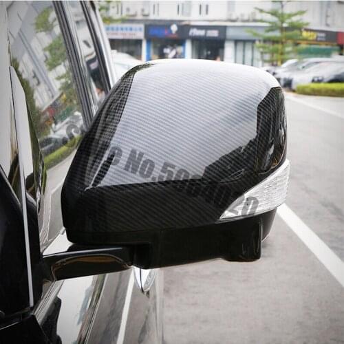 For Nissan Elgrand 2011-2020 Accessories ABS Chrome / Carbon Fibre Car Car Side Door Mirror Cover Trim Car Styling 2pcs