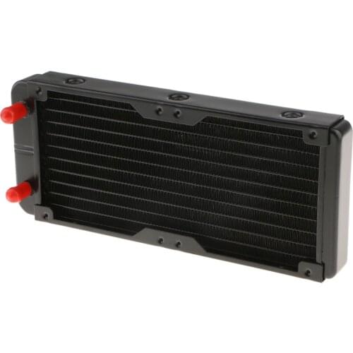 240mm Radiator Aluminum 10 Pipe Straight Treaded For Computer Liquid Cooling