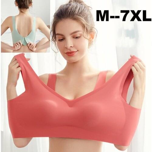 Seamless Bra 5XL 6XL 7XL Plus Size Bra No-wired Push Up Sleep Bra with Paddad Sexy Lingerie for Women