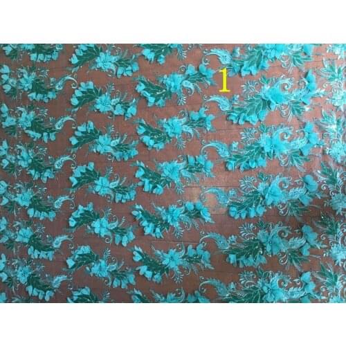 Noble 125-130cm mesh base dyed yarn embroidery guipure lace fabric, 3D guipure lace fabric,XERY-DX160606E