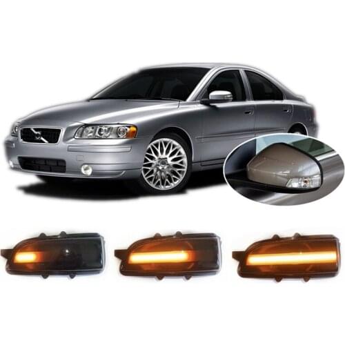 For Volvo S40 II (MS) 07-12 S60 I 07-10 S80 II (AS) 06-11 Dynamic LED Blinker Indicator Mirror Turn Light Signal Repeater