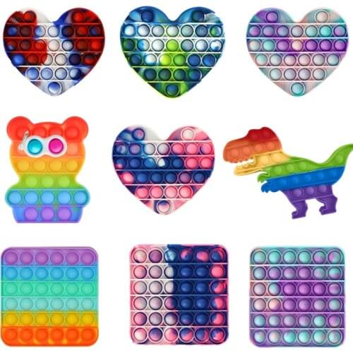 Fidget Toys Push Bubble Fidget Sensory Toy Autism Special Needs Stress Reliever Anti Stress Squishy Fidget Toys Антистресс