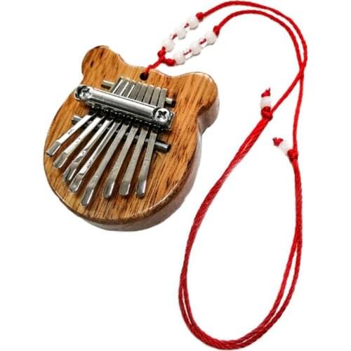 Kalimba 8 key mini finger piano exquisite accessories pendant toy musical instrument thumb piano gift
