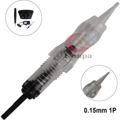 Nano 1R Cartridge Tattoo Needles for Permanent Makeup Machine with 0.15mm/0.16mm/0.18mm/0.20mm/0.25mm/0.30mm Needles Blade