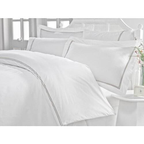 Cottonbox Classic Mehveş Double Personality Duvet cover set White