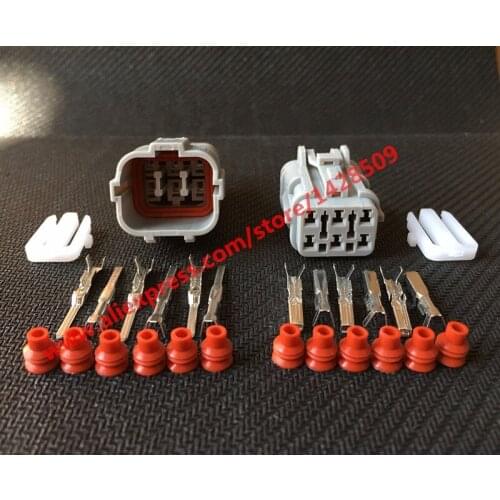 KET 20 Sets Kit 6 Pin MG640337 MG610335 Female Male Way Waterproof Electrical Wire Connector Plug Auto Connectors