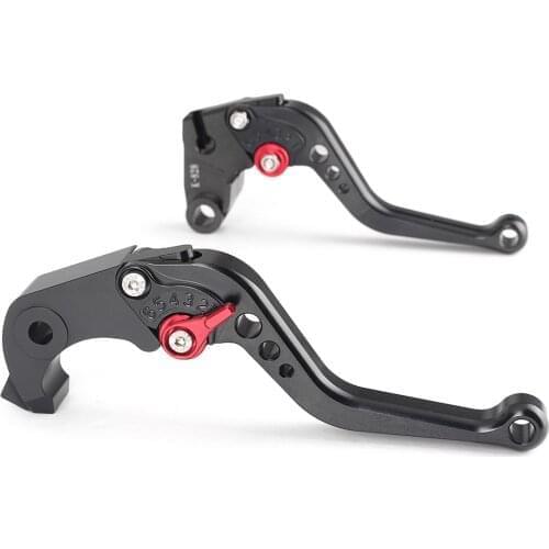 Motorbike Short Brake Clutch Levers for Kawasaki Ninja ZX10R 2006-2012 & ZX6R 2007-2013 & 2011-2012 Z750R Black CNC Aluminum