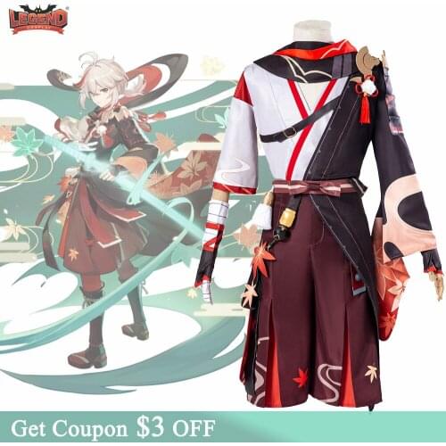 Game Genshin Impact Kazuha Cosplay Costume Battle Suit Costume Legend Kazuha Shoes Halloween Carnival Outfit Uniform vs Venti