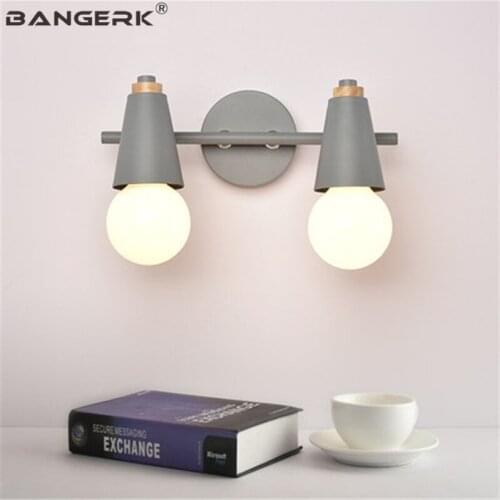 Creative Color Iron Modern Sconce Wall Lights For Home Bathroom Mirror LED Wall Lamp Loft Decor Indoor Lighting Fixtures