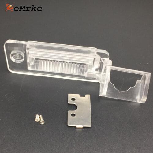 EEMRKE Car Camera Bracket License Plate Light Housing for Audi A3 A4 A5 A6 RS6 A8 S8 Q7