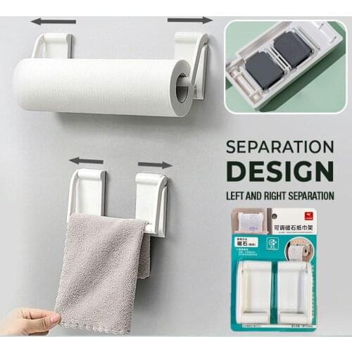 Adsorption Toilet Roll Paper Holder Stand Plastic Kitchen Tissue Rack Reuse Hotel Storage Shelf Wall Mount Bathroom Suction Cup