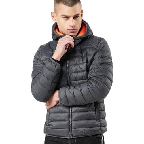 New Jacket Men Fashion Lightweight Warm Hooded Basic Models Jackets Mens Casual Autumn Winter Streetwear Windbreaker Warm Coats