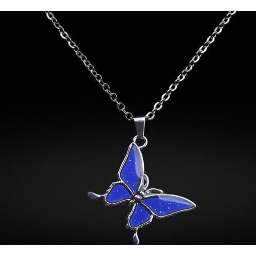 Fashion pendant necklace warm mood, discoloration, five-pointed star pendant necklace, wholesale Change color according to body