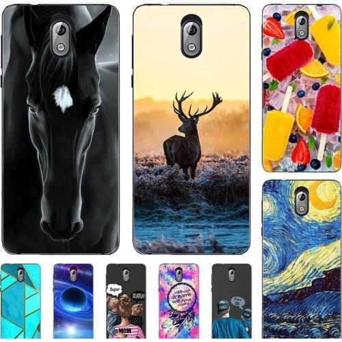 Fashion Bumper Cute Case For Nokia 3.1 Plus TA-1118 TA-1125 TA-1113 TA-1117 TA-1124 6.0" Case Soft Silicone Horse Flower Cover