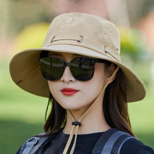 K207 Womens Hat Bucket Hat Outdoor Sun Protection Hats For Fashion Summer Hat Womens hat Fishermans Hat Anti-UV Panama Unisex